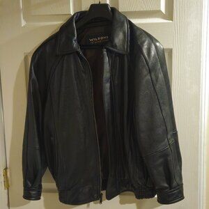Wilsons men's XL Black leather jacket